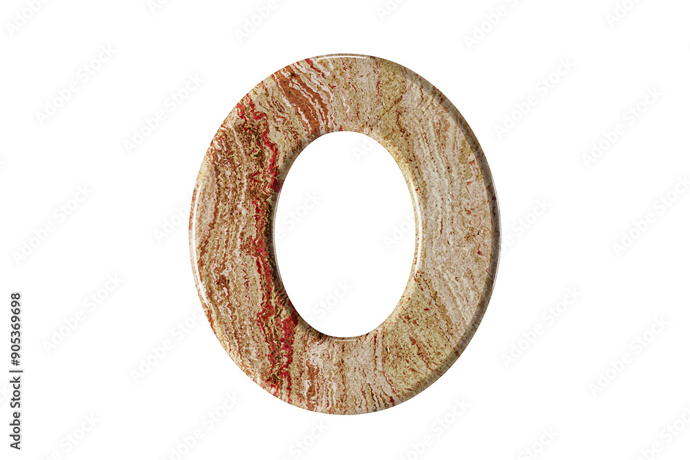 Digit sculpted from warm-toned marble, stands tall and elegant, a symbol of resilience and refinement. 3d illustration of marble symbol isolated on white background, 3d render Digit sculpted from warm-toned marble, stands tall and elegant, a symbol of resilience and refinement. 3d illustration of marble symbol isolated on white background, 3d render