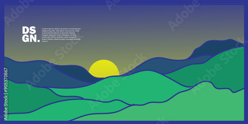 A beautiful abstract natural background with a good space area for social media banner needs