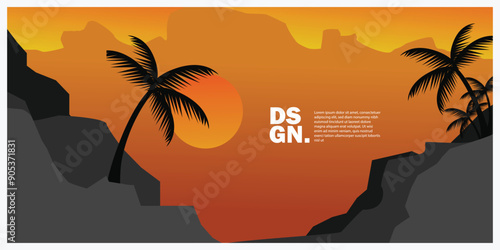 A beautiful abstract natural background with a good space area for social media banner needs