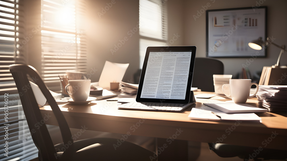 Business presentation background office image Business presentation background office image