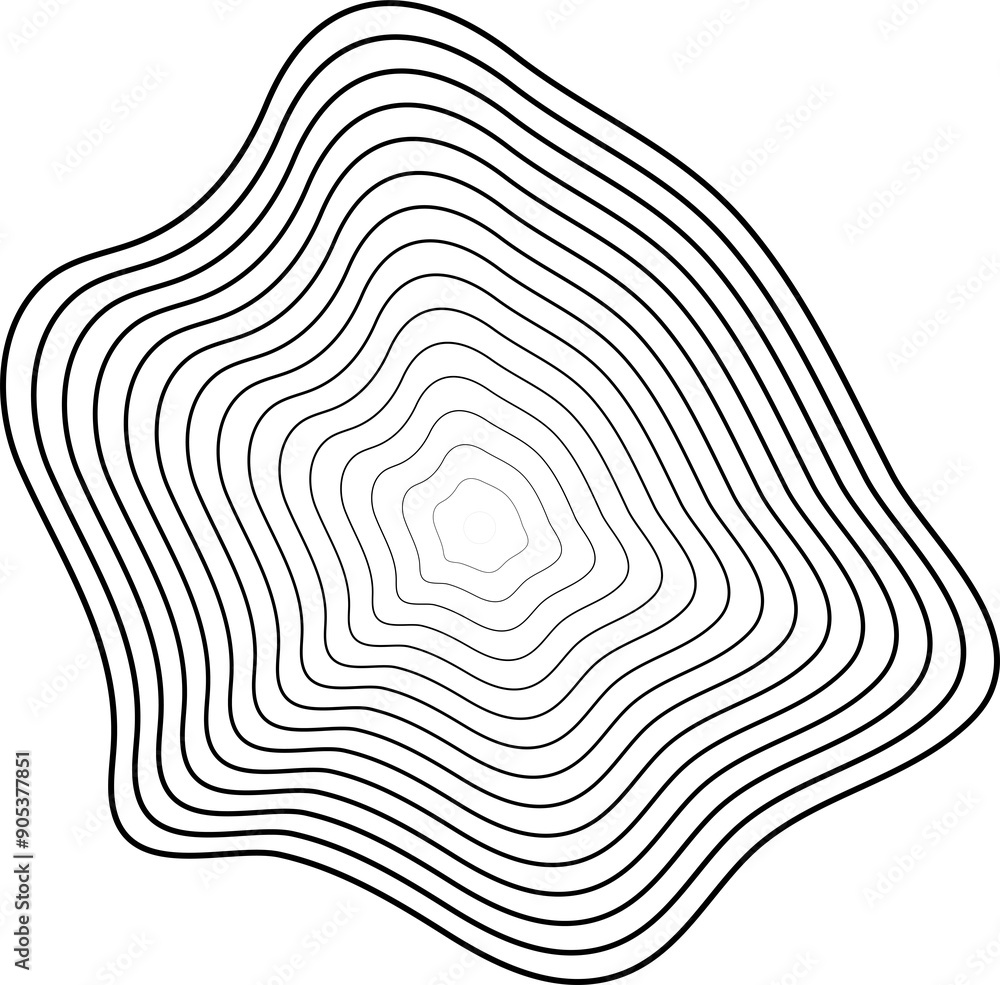 Circle dynamic amorphous shape made of gradient line blend, tech, digital Circle dynamic amorphous shape made of gradient line blend, tech, digital