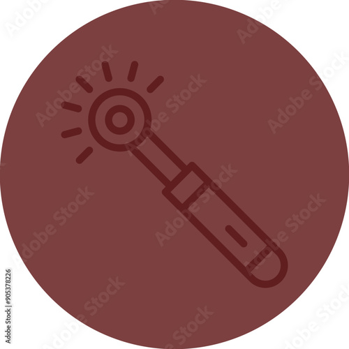 Laser Pen Vector Line Maroon Circle Maroon