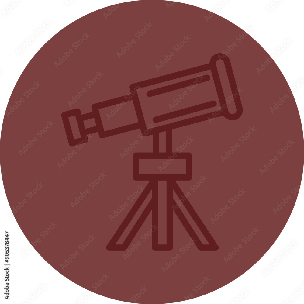 Telescope Vector Line Maroon Circle Maroon Telescope Vector Line Maroon Circle Maroon