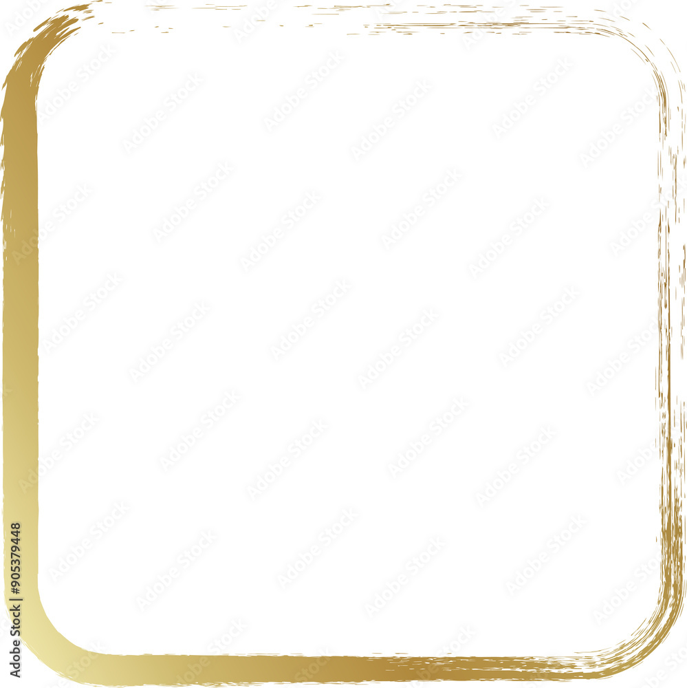 Rounded square golden frames Rounded square golden frames