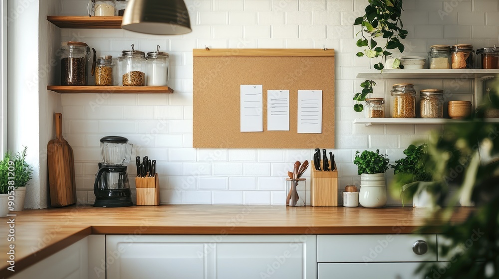 Home Kitchen Notice Board Mockup | Notice Board Mockup | Mockup Stock ...