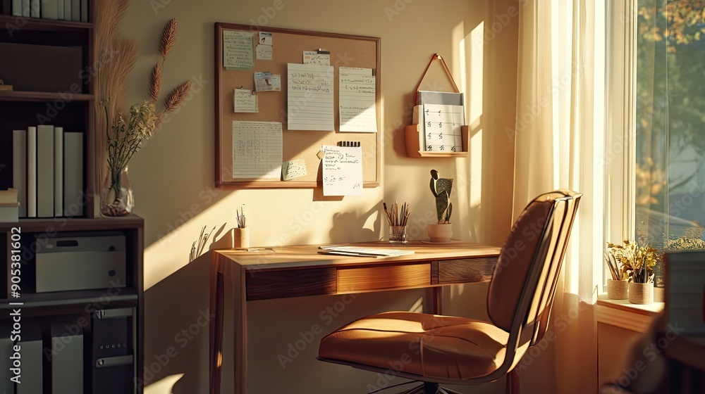 Study Nook Notice Board Mockup | Notice Board Mockup | Mockup Study Nook Notice Board Mockup | Notice Board Mockup | Mockup