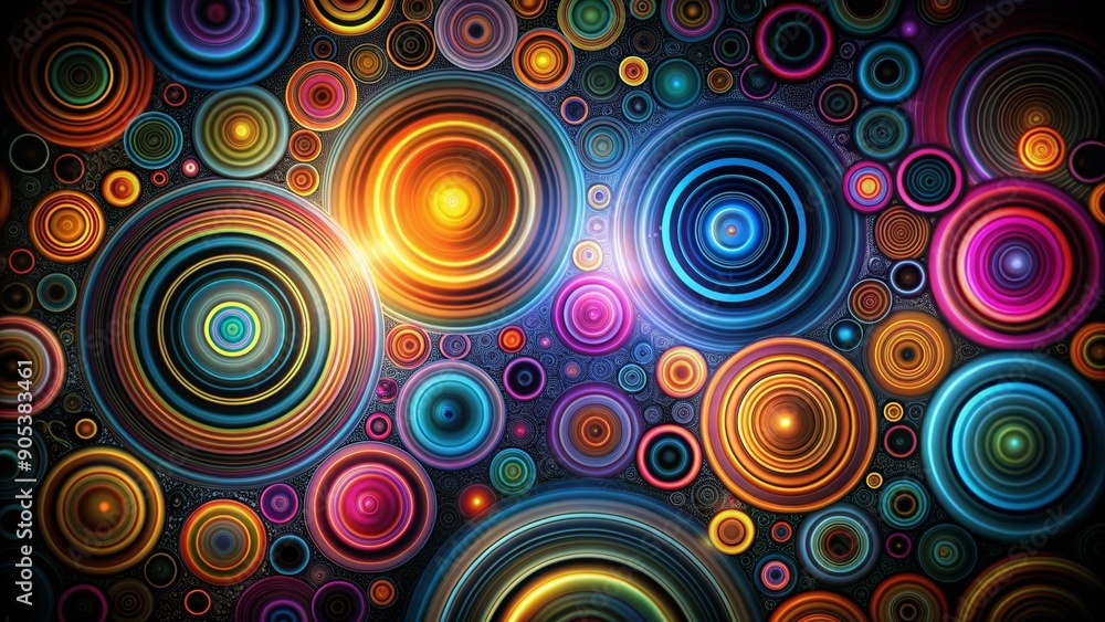 abstract background with circles abstract background with circles