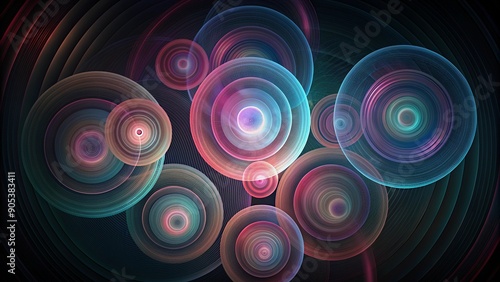 abstract background with circles