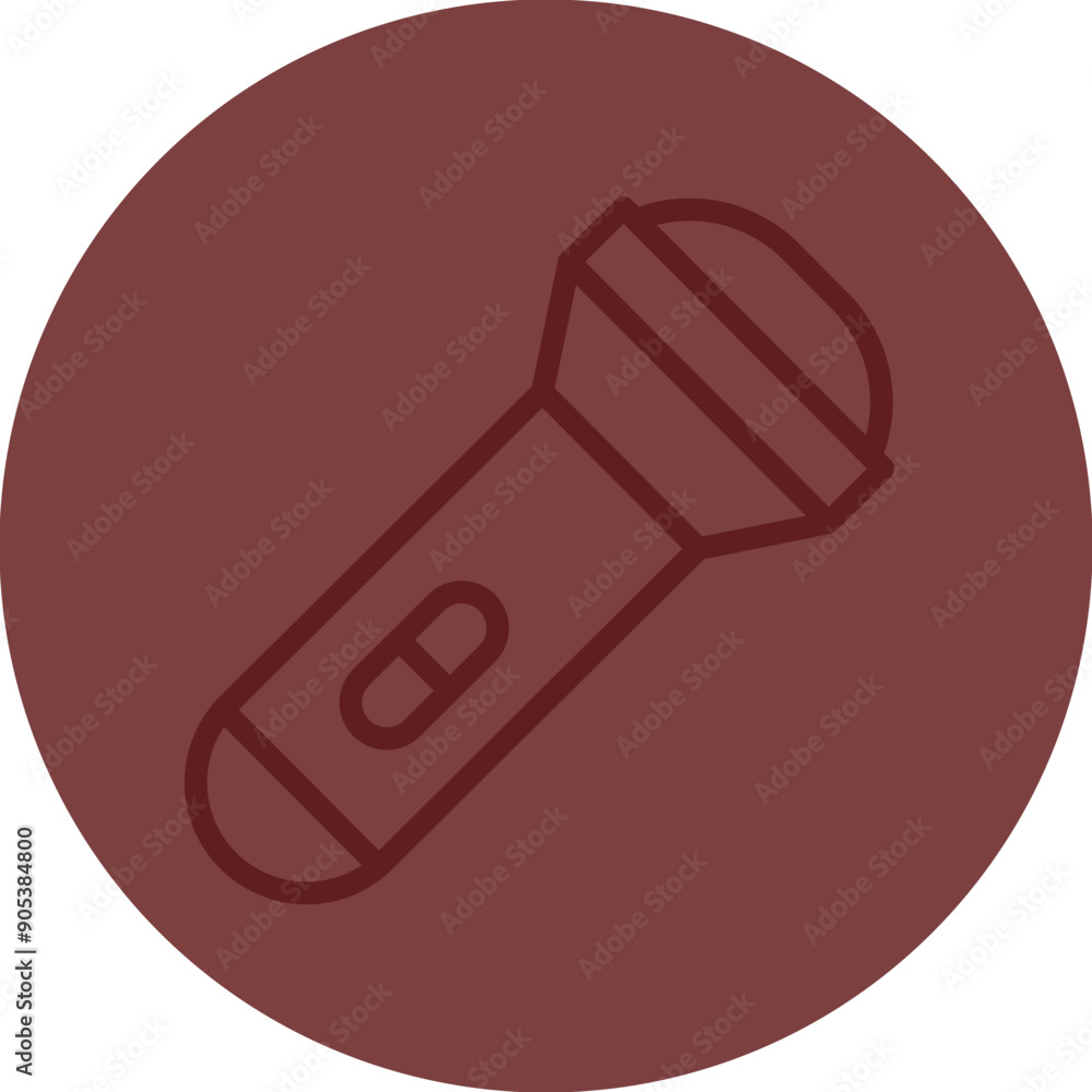 Torch Vector Line Maroon Circle Maroon