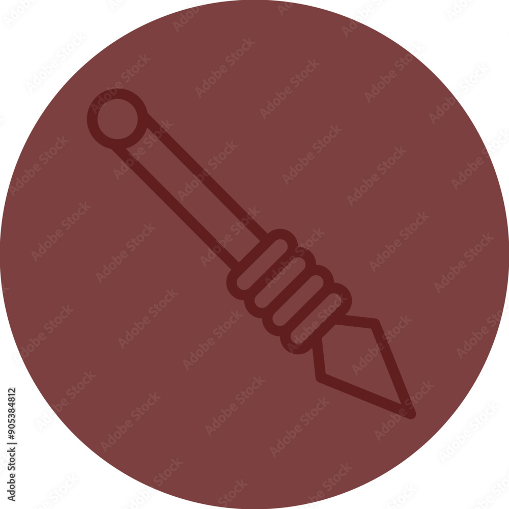 Spear Vector Line Maroon Circle Maroon Spear Vector Line Maroon Circle Maroon