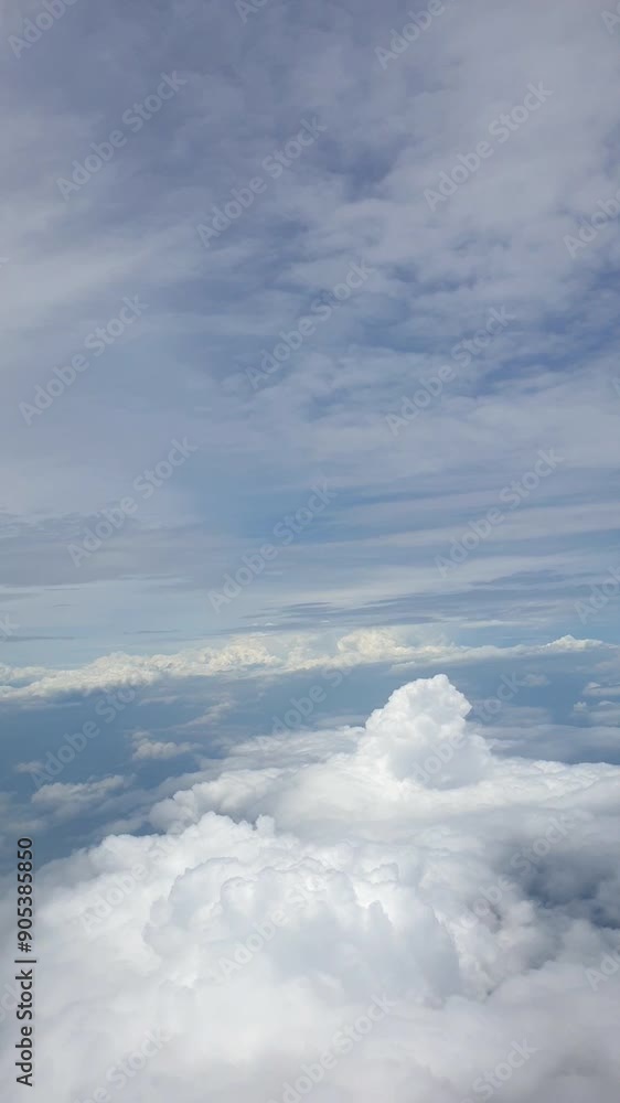 Cloudscape from plane aerial view over cloud vertical video 4k Cloudscape from plane aerial view over cloud vertical video 4k