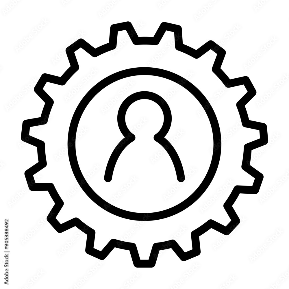 User Setting icon in thin line style vector illustration graphic design User Setting icon in thin line style vector illustration graphic design