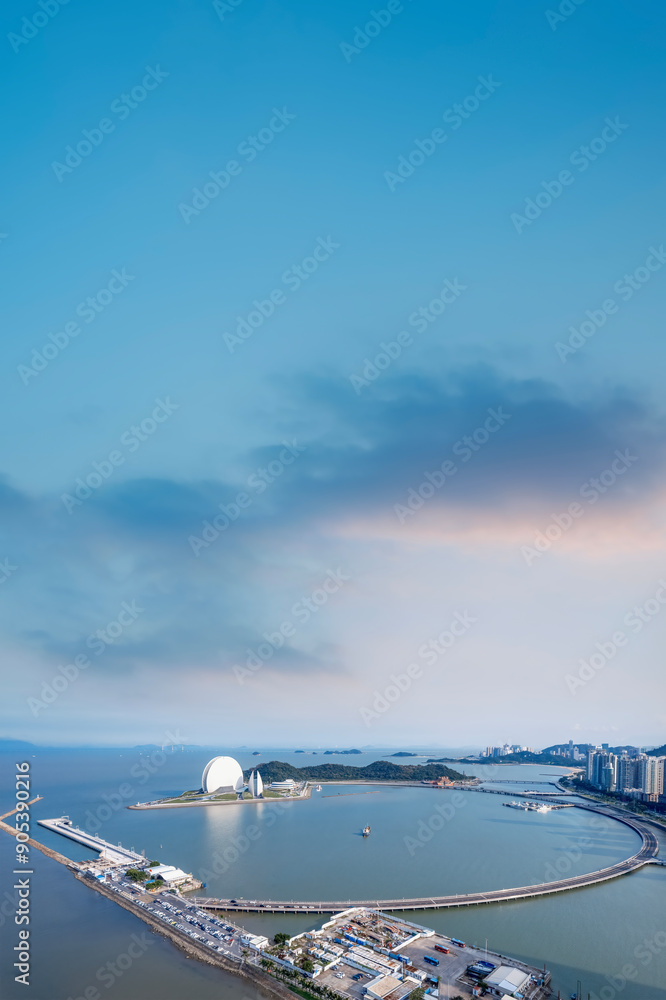 Aerial photography of Zhuhai coastline Aerial photography of Zhuhai coastline