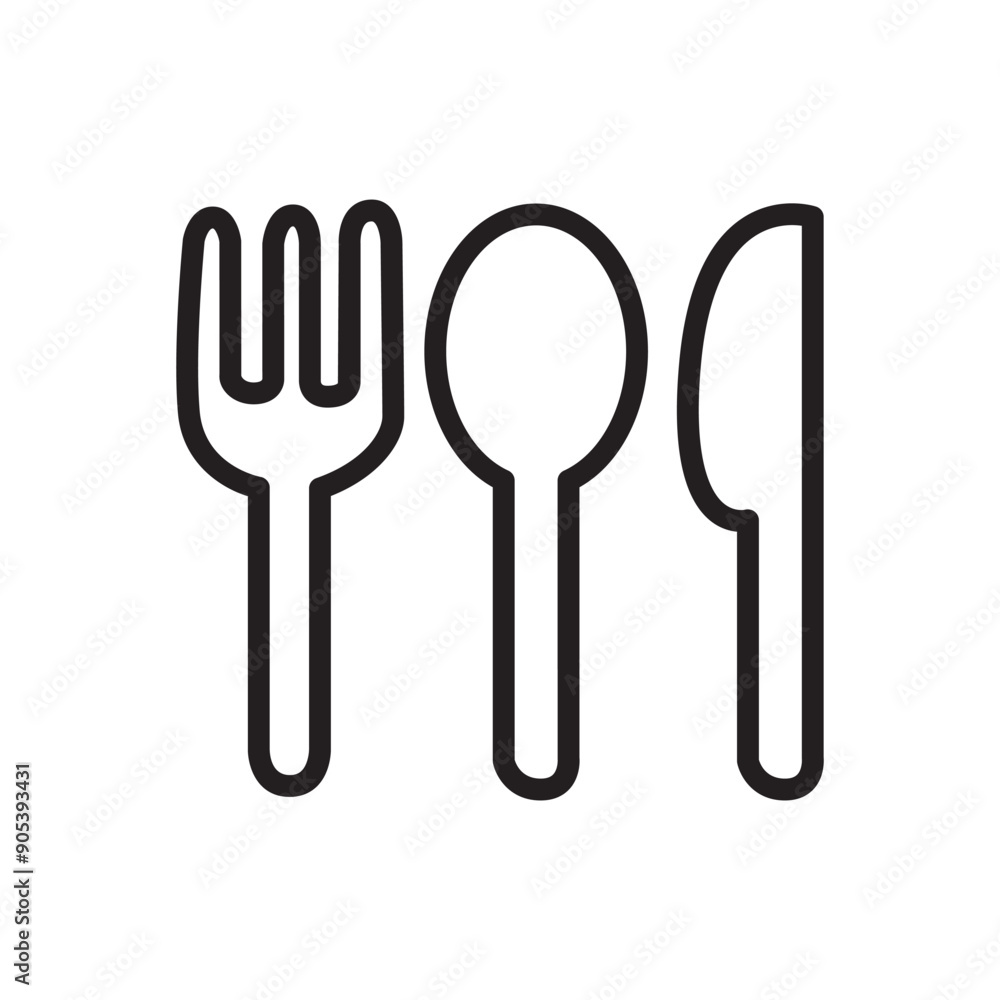 Food icon in thin line style vector illustration graphic design Food icon in thin line style vector illustration graphic design