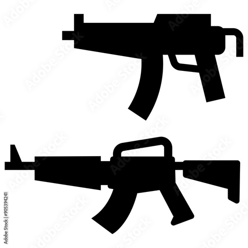 Rifle, gun icon vector illustration graphic design