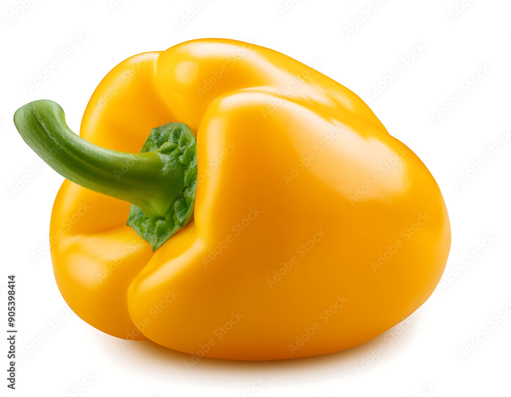 Yellow Sweet Pepper- Sweet pepper, yellow paprika isolated on white background, full de_1(132) Yellow Sweet Pepper- Sweet pepper, yellow paprika isolated on white background, full de_1(132)