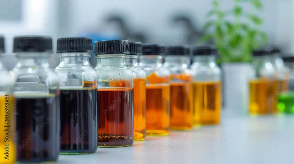 Lab technician working with natural extracts, health innovation Lab technician working with natural extracts, health innovation