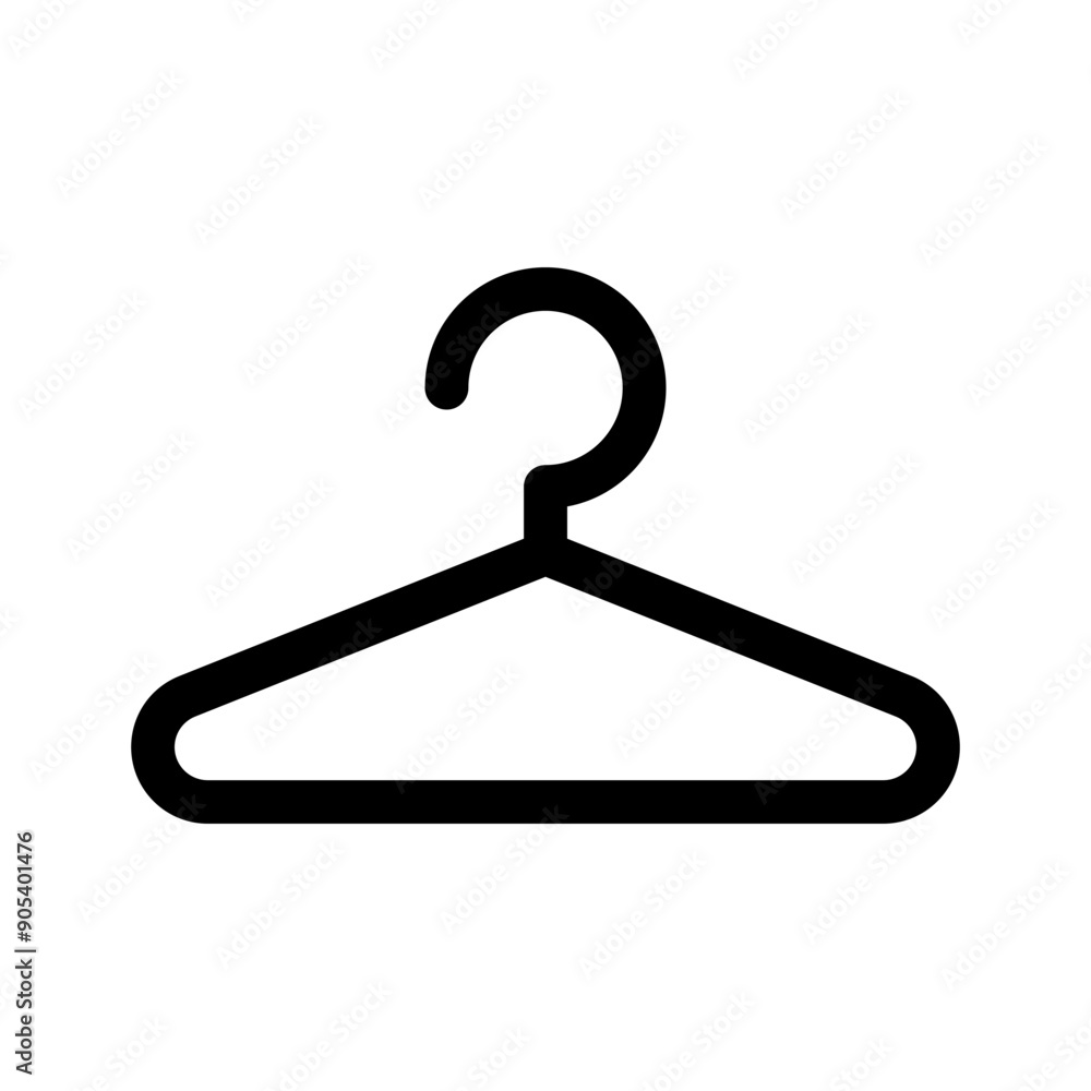 Hanger icon in thin line style vector illustration graphic design Hanger icon in thin line style vector illustration graphic design