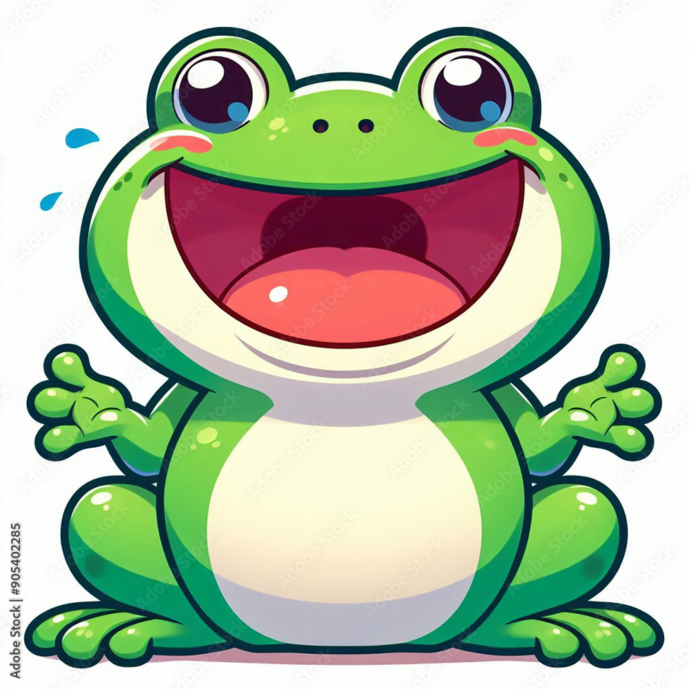 Obraz premium Happy Frog Icon