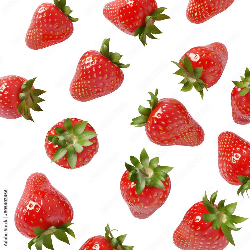 Top view of strawberries. Top view of strawberries.
