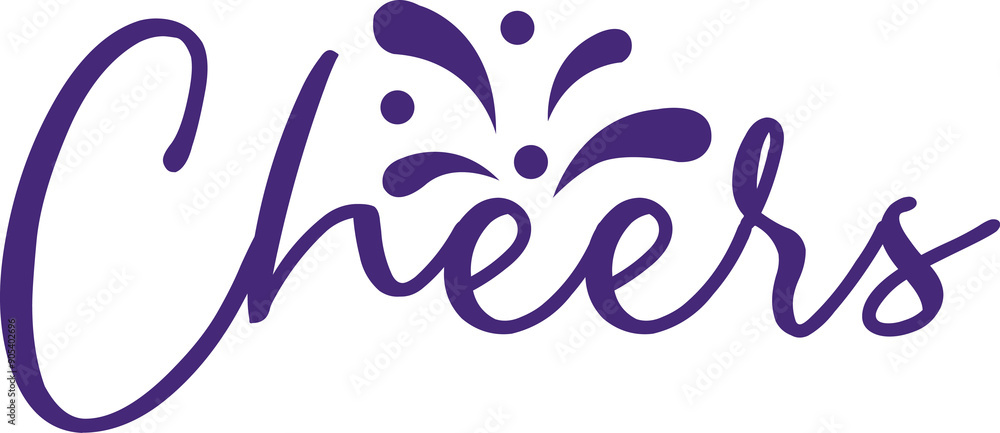 Cheers typography clip art design for T-shirts and apparel, Happy New Year art on plain white background for shirt, hoodie, sweatshirt, card, tag, mug, icon, poster or badge Cheers typography clip art design for T-shirts and apparel, Happy New Year art on plain white background for shirt, hoodie, sweatshirt, card, tag, mug, icon, poster or badge
