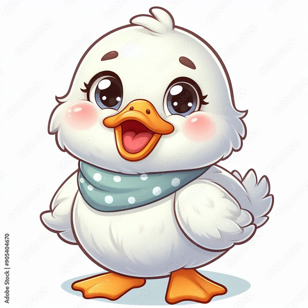 Fototapeta premium Adorable Duck Icon