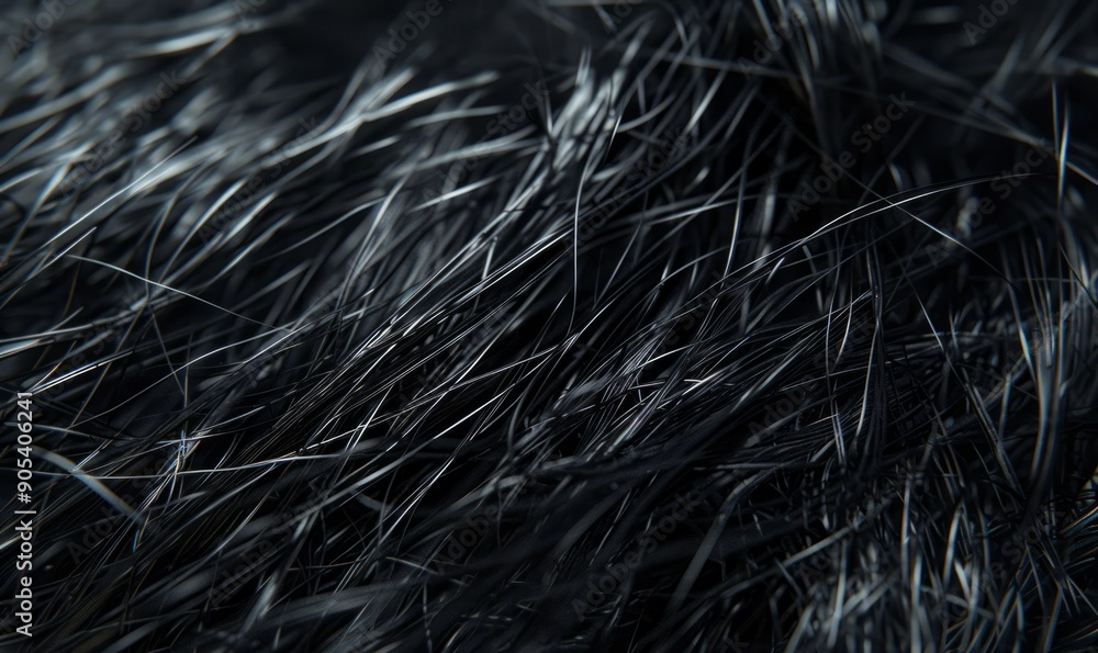 Close-up of human hair strands, showcasing biological texture and natural patterns Close-up of human hair strands, showcasing biological texture and natural patterns