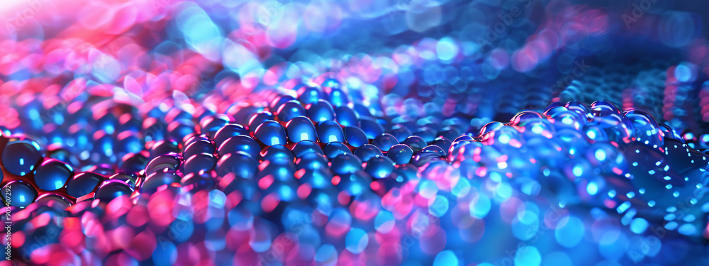 Abstract graphics composed of rotating particles have a technological background