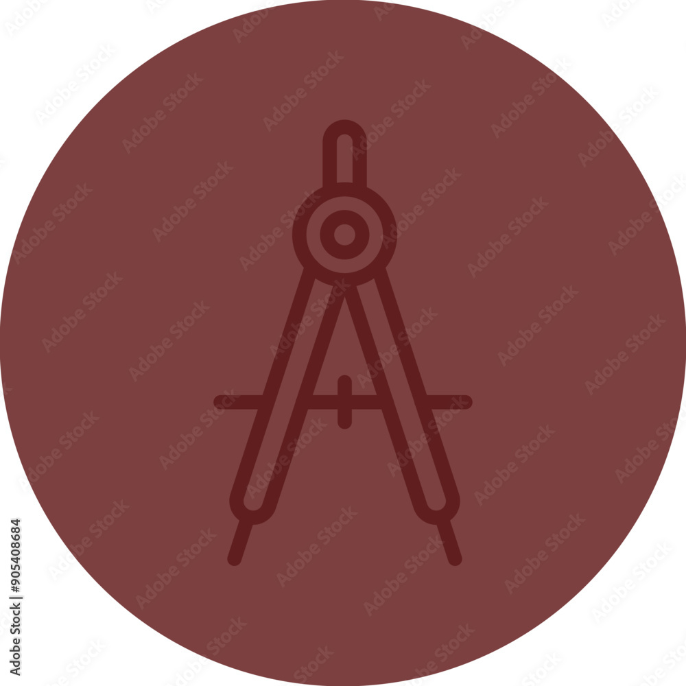 Compass Vector Line Maroon Circle Maroon Compass Vector Line Maroon Circle Maroon