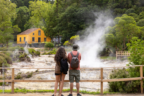 Caldera in Furnas Lake 