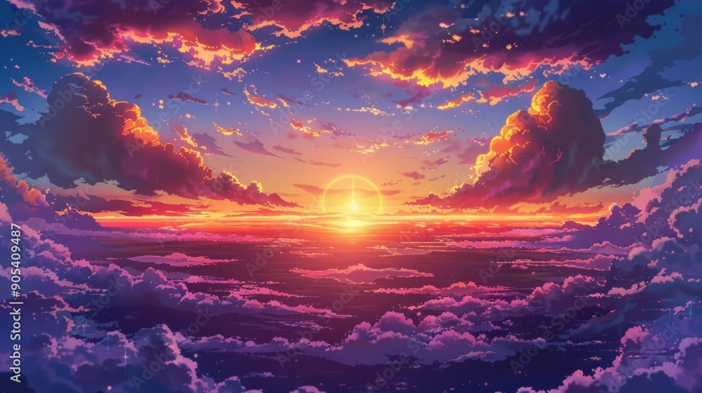 Sunset Above the Clouds Sunset Above the Clouds
