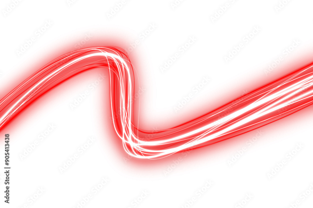 visual Fiber optic cable technology glows red visual Fiber optic cable technology glows red