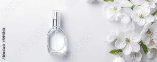 Clear oil in a stylish dispenser, intense smoothing effect, skin hydration photo