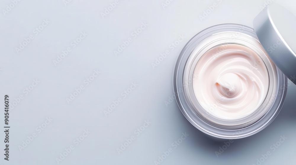 Luxurious cream with brightening acids in a sleek jar, premium skincare, beauty product concept Luxurious cream with brightening acids in a sleek jar, premium skincare, beauty product concept