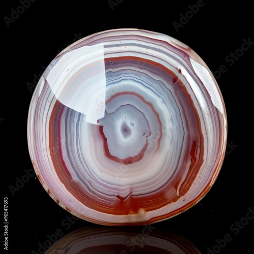 botswana agate a type of agate with subtle pink gray and white b photo