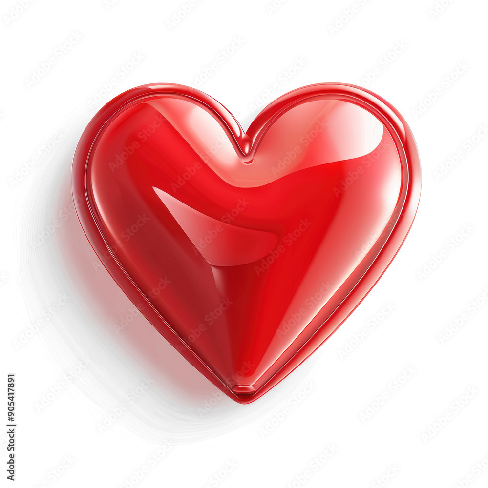 Shiny red heart isolated on transparent background. PNG Shiny red heart isolated on transparent background. PNG