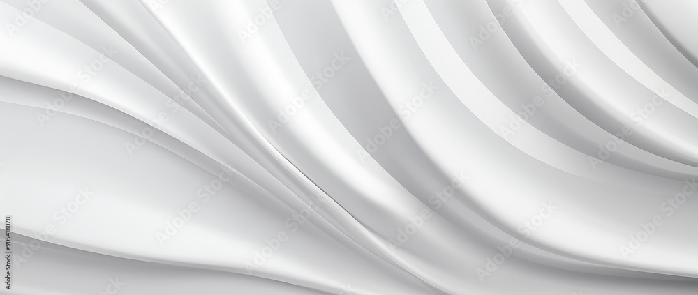 Abstract White Fabric Waves Abstract White Fabric Waves