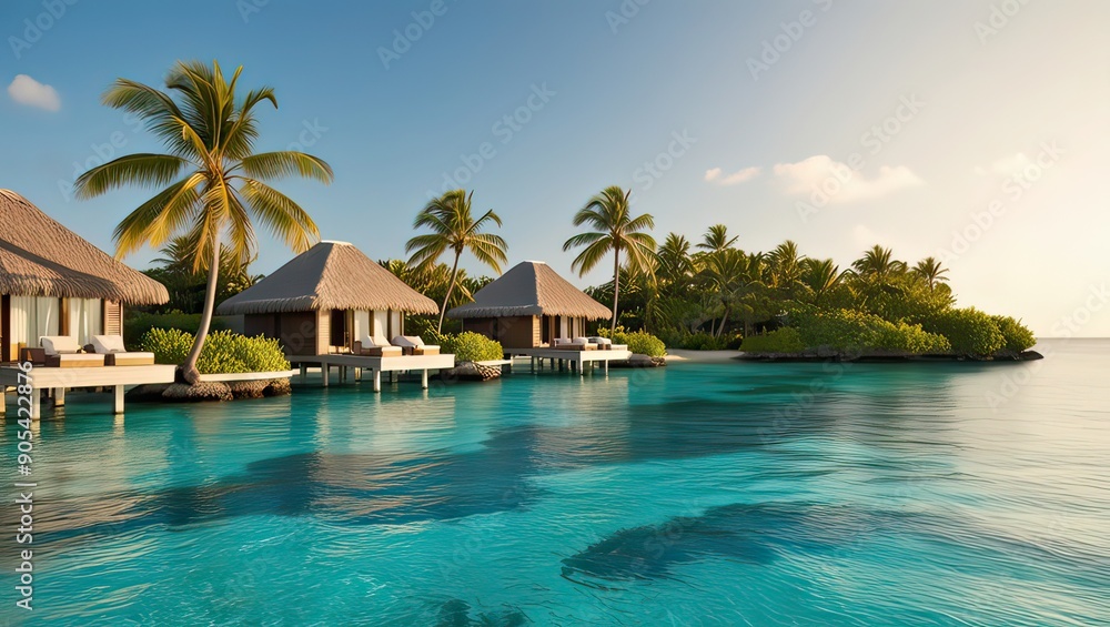 Fototapeta premium pool in tropical resort