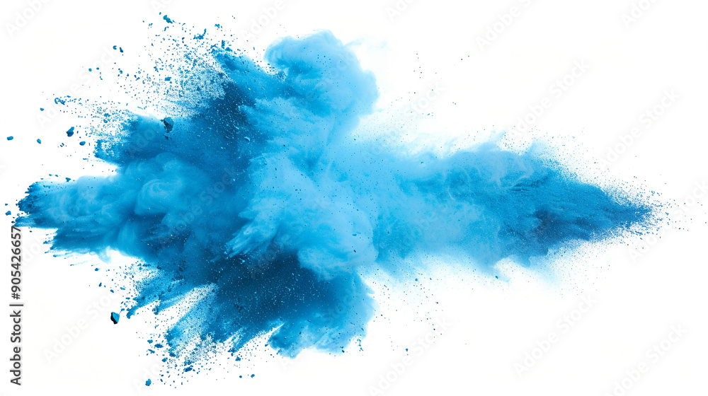 Vibrant Blue Powder Explosion Vibrant Blue Powder Explosion