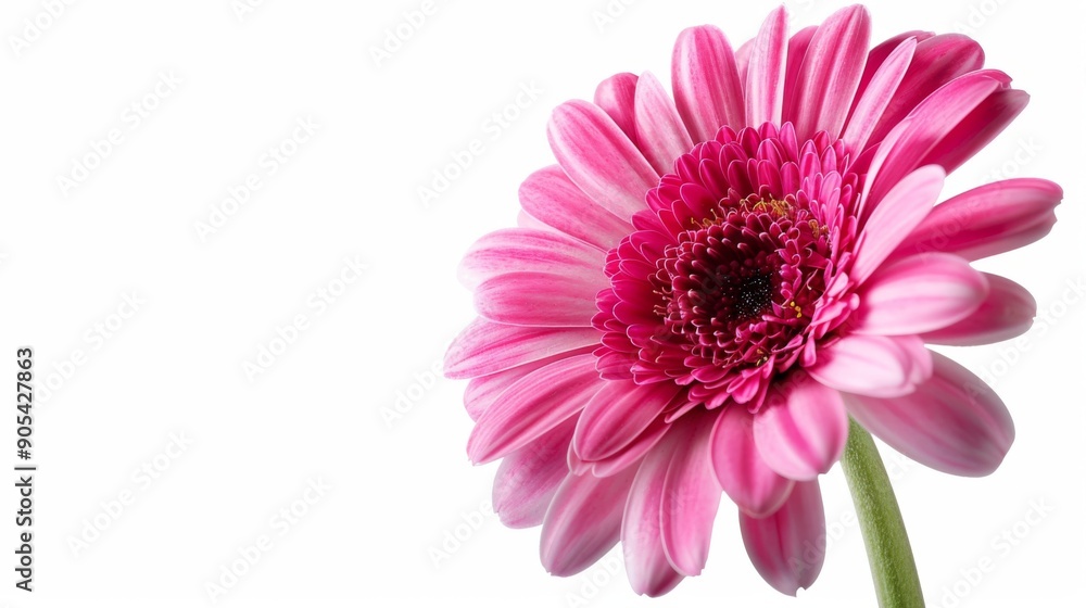 pink flower nature garden botany daisy bloom a blank white background pink flower nature garden botany daisy bloom a blank white background