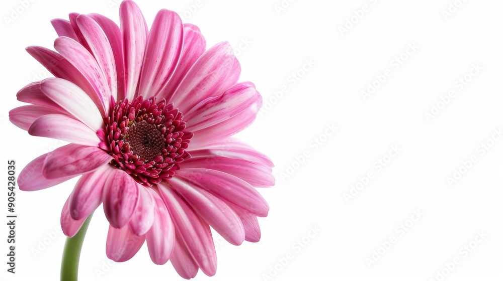 pink flower nature garden botany daisy bloom a blank white background pink flower nature garden botany daisy bloom a blank white background