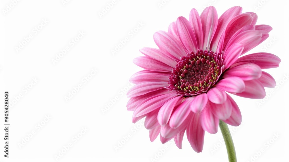 pink flower nature garden botany daisy bloom a blank white background pink flower nature garden botany daisy bloom a blank white background