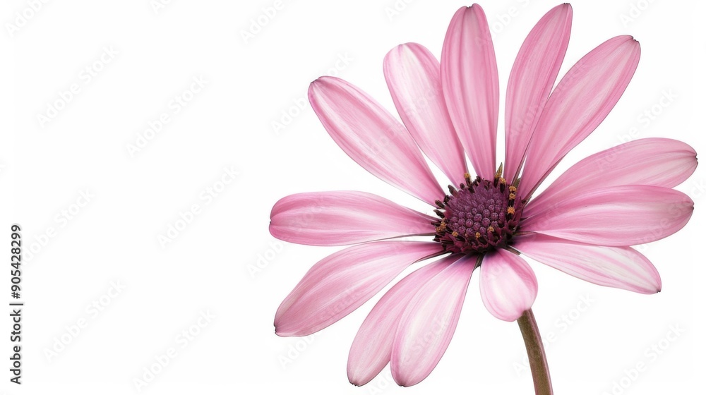 pink flower nature garden botany daisy bloom a blank white background pink flower nature garden botany daisy bloom a blank white background