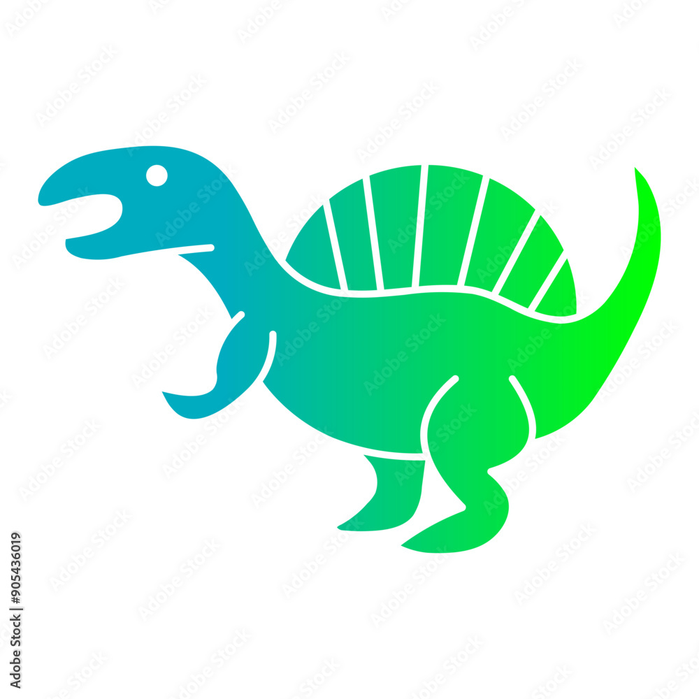 Obraz premium Spinosaurus Gradient Flat