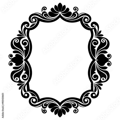 pattern, composite element for frame, rectangular shape, vintage