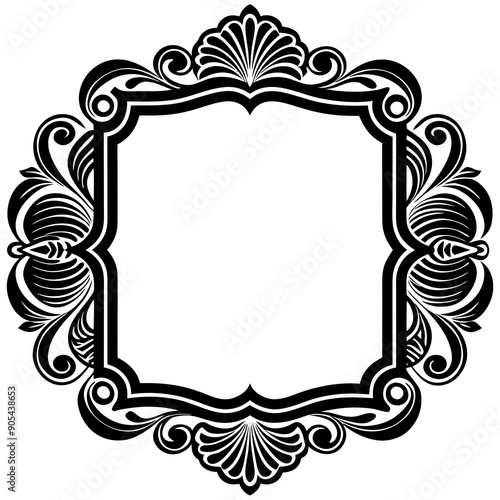 pattern, composite element for frame, rectangular shape, vintage