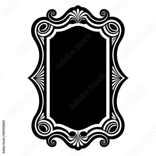 pattern, composite element for frame, rectangular shape, vintage