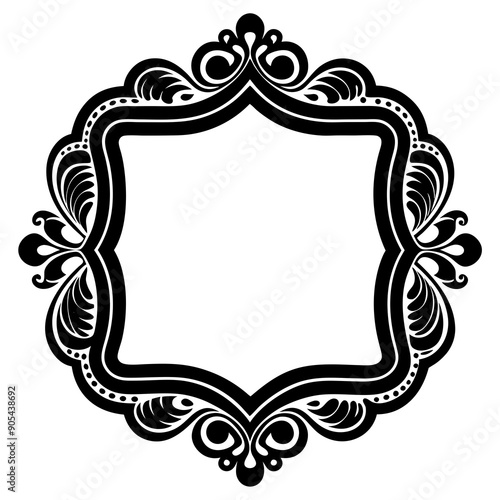 pattern, composite element for frame, rectangular shape, vintage