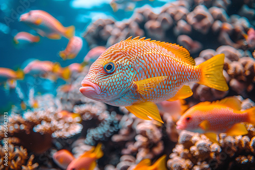 stunning coral reef teems with mesmerizing fish 