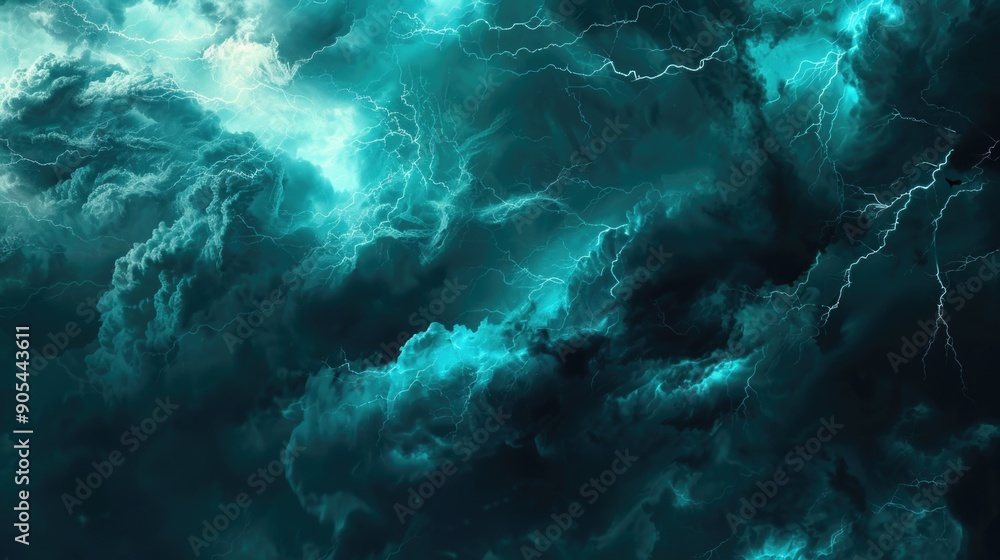 Abstract background with colorful lightning in the night sky Abstract background with colorful lightning in the night sky